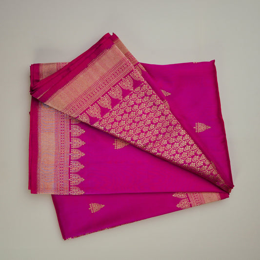 VAMIKA - Fuchsia Pink Banarasi Silk Saree