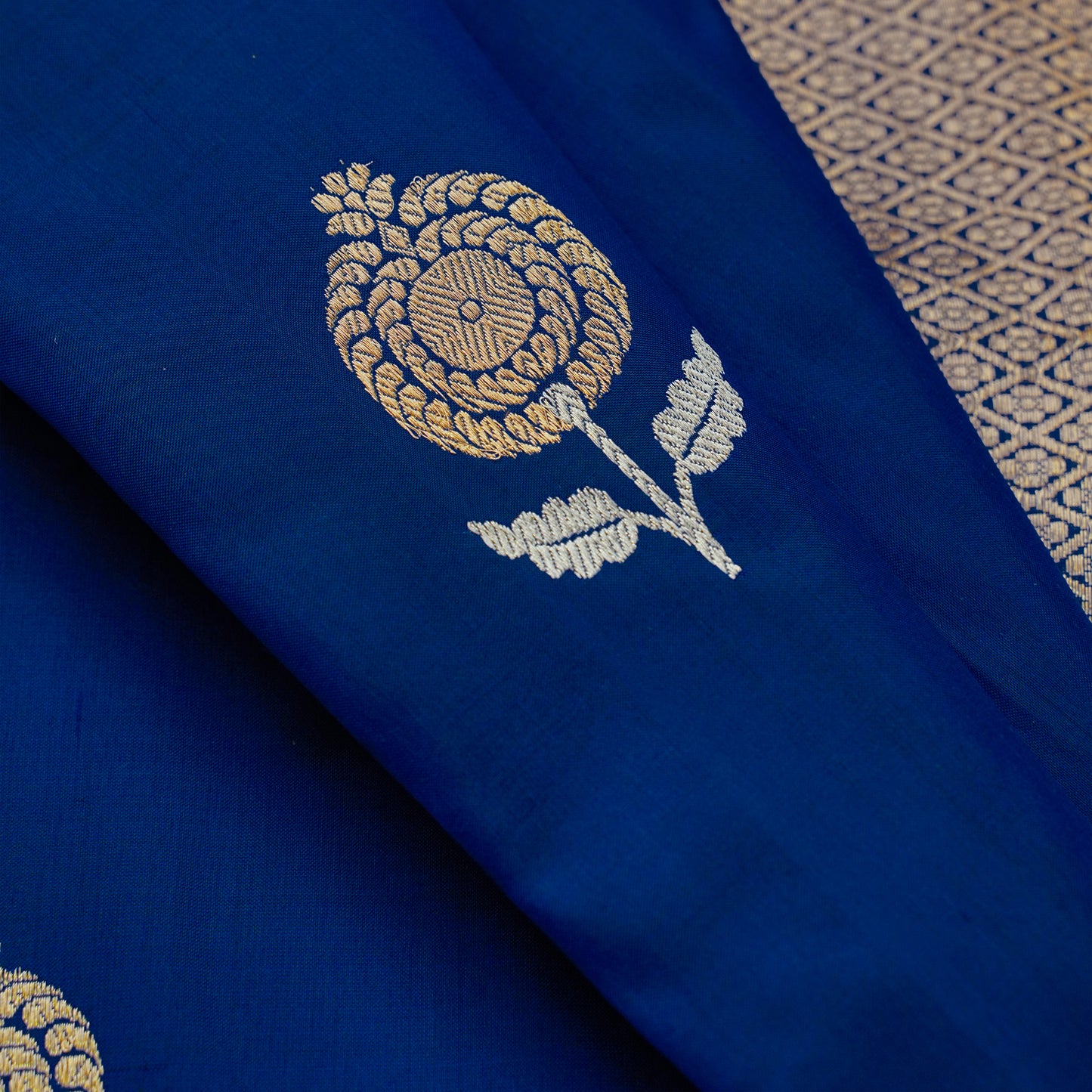 LAKSHMIKA - Royal Blue Banarasi Silk Saree