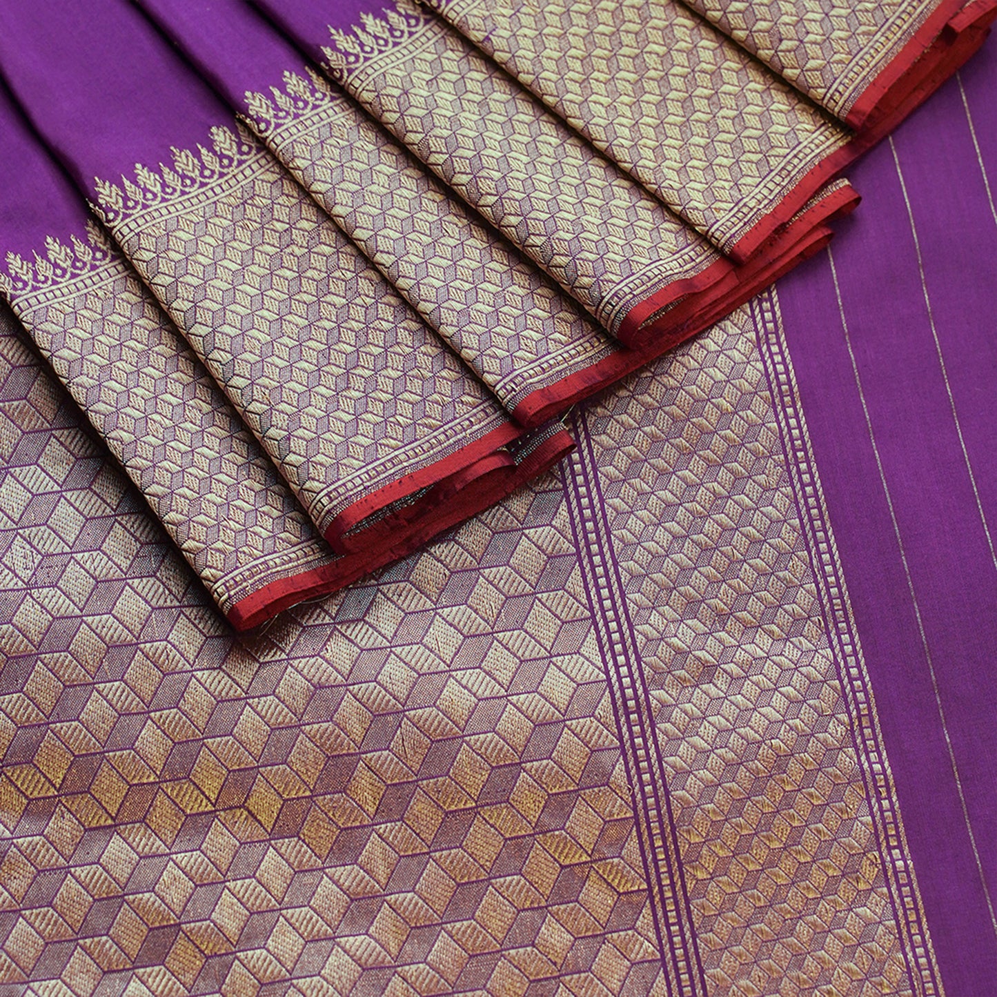 LATIKA - Purple Banarasi Silk Saree